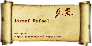 József Rafael névjegykártya